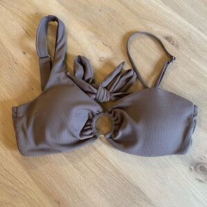 Mennillo brown bikini top